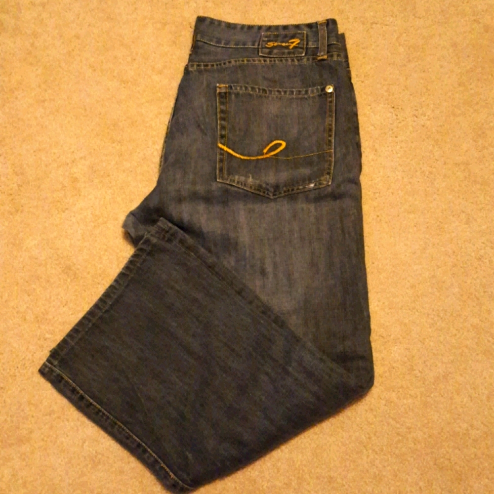 β€οΈππ Men's Seven 7 blue jeans size 36 x 26 β€οΈππ - Picture 1 of 8